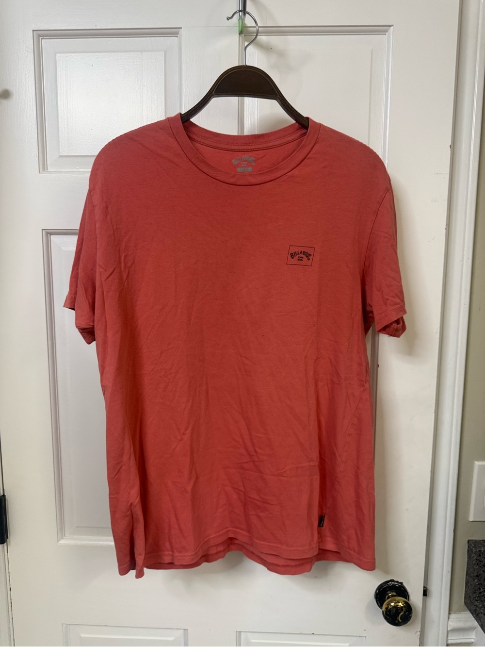 Billabong Coral-Red Short Sleeve Crew Tee